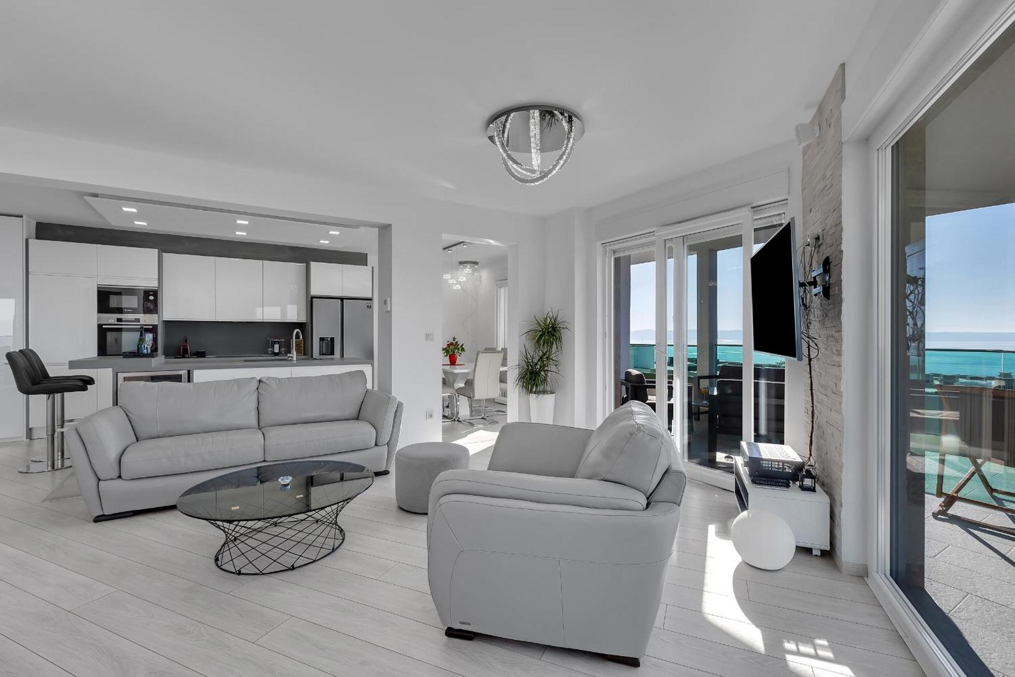 マカルスカExclusive Penthouse Big Blue With Private Jacuzziアパートメント エクステリア 写真