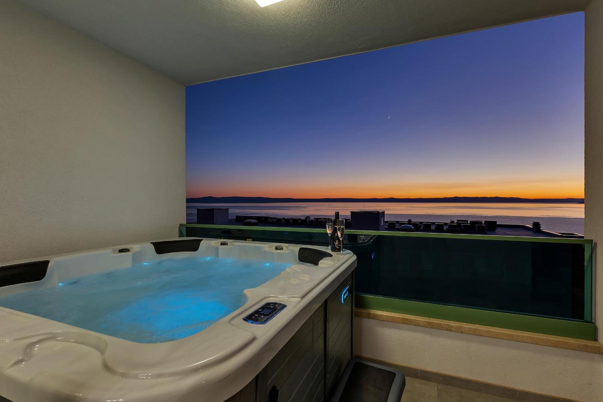 マカルスカExclusive Penthouse Big Blue With Private Jacuzziアパートメント エクステリア 写真